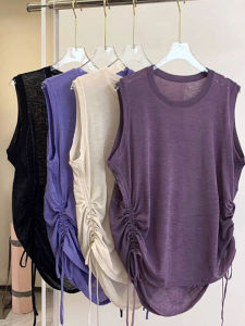 DVDK | Purple Thin Semi-sheer Yoga Tank Top