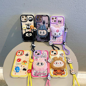 Casing Honor X9C X7C 4G 5G Phone Case New Design Cute Cartoon 3D Plush Doll Kuromi Labubu Silicone Lens protection Soft Cover with Lanyard