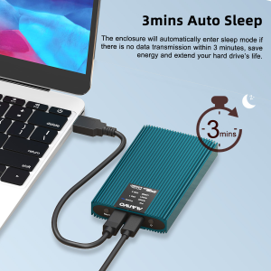 MAIWO NVMe Enclosure 2Bay RAID HDD Enclosure External Dual Bay NVMe SSD Case Type C 20Gbps max forM.2 SSD 2230 22602280 with Hardware RAID 0/1/Large/JBOD Aluminum M2 Case ToolFree