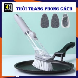 [Hoàn Tiền 12%] Chổi Cọ rửa Chén thông minh kèm bình xịt chứa xà phòng tiện lợi / Cọ chà rửa xoong nồi / Cây Rửa Chén Đa Năng
