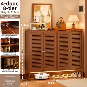 YONGJUE | Durable Multi-layer Shoe Rack Large Capacity with Door