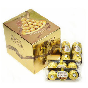 Ferrero T3 Chocolate Golden Ball Single Piece Loose Gift Chocolate Nut Chocolate Ball Shape without Replacement Origin Italy