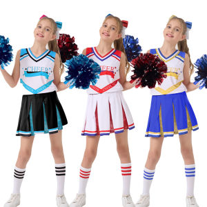 Lolanta 5 cái Cô Gái cổ vũ trang phục với vớ Mũ Nón trẻ em cổ vũ ăn mặc trang phục halloween trang phục dự tiệc 3-12 năm