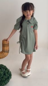 Two Mix - Baju Anak Perempuan Lucu - Cherry Dress Pakaian Anak Cewek 1 2 3 4 5 6 7 8 Tahun 4372B