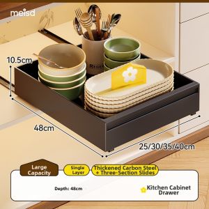 MEISD | Pull-Out Under Sink Drawer No-Drill Cabinet Basket