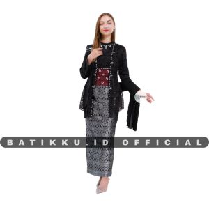 Baju batik couple kebaya warna hitam terbaru Baju couple ayah dan anak warna hitam motif saroja Batik Ayah Dan Anak Kebaya Couple Saroja Kebaya Lamaran Kebaya Wisuda Warna Hitam
