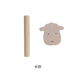 Animal Shaped Matchstick Real Wood Elm Large Hole Board Accessories Simple Modern Style Adult Artistic Decorative Shelf Parts