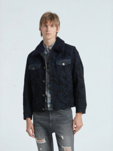 Áo Khoác Nam Cotton Classic Fitting Jean và Da