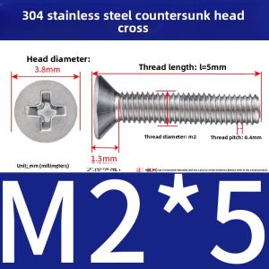 LIGE | 304 Stainless Steel Flat Head Cross Screw M2 M3 M4 M5 M6 M8 M10