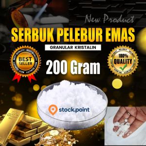 Bahan Pelebur Logam Emas 200 Gram - Granular Kristalin Premium