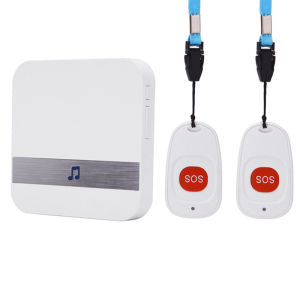 Genuine Wireless Beeper Portable for the Elderly Two Drag One Drag Two Emergency Help Door Ling Alarm Waterproof