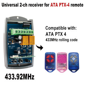 ATA PTX-4 Remote Control Receiver Combination With ATA PTX-4 ATA PTX4 PTX-4 Universal 433MHz 433.92MHz Sliding Gate Opener Motor