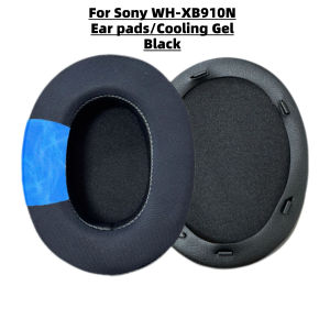 Gel Ear Pads Earmuffs for Sony WH-XB910N Replacement Cushion Sponge Cover Breathable Mesh Protein Leather Clip-on Headband