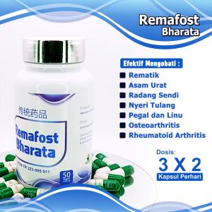 Obat Asam Urat Syaraf Kejepit Rematik Radang Sendi & Tulang Herbal Remafost Bharata 100% Asli