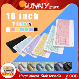 10 Inch 3 in 1 Wireless Bluetooth Keyboard Mouse Set Lightweight Portable