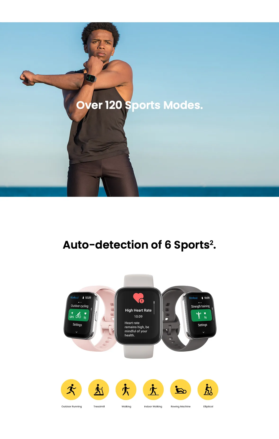 Amazfit Bip 5 Unity 46mm Smart Watch มีแอพและเกม 70+ โหมดกีฬา 120+ ตรวจจับสุขภาพ 24 ชม. หน้าจอใหญ่ 1.91" เฟรมแสตนเลสสตีล