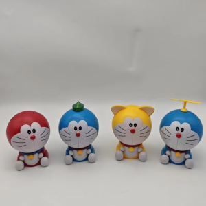 Bandai | Mô Hình Nhân Vật Hoạt Hình Mèo Máy Anime Blind Box - Mô Hình Lắp Ráp Dễ Thương Có Thể Tháo Rời Đồ Chơi Xe Hơi Trang Trí Bằng PVC Quà Tặng Lễ Hội