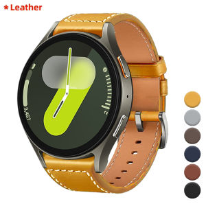 20 22mm Leather Watch Straps For Samsung Galaxy Watch 4/5/6/7 Band Huawei Watch 5/4/3/GT3 Amazfit GTR 4/GTS 4 47MM 42MM Bracelet