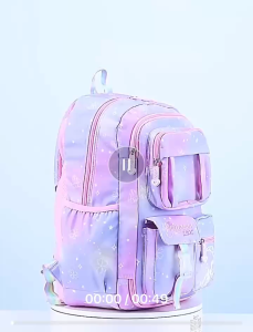 Cute Lightweight girl Kids School Bag Large Capacity Waterproof Childrens School backpack Protection Load Reduction Primary Students School Bags with Reflective Strips