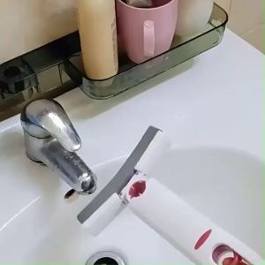 ไม้ถูพื้นขนาดเล็กมินิ ฟองน้ำPVA ม็อบขนาดเล็กขัดทำความสะอาดซักด้วยมือ ไม้ถูพื้นซิงค์ห้องน้ำ /โต๊ะน้ำชารถ ใช้งานง่ายสดวกพื้นที่จัดเก็บ