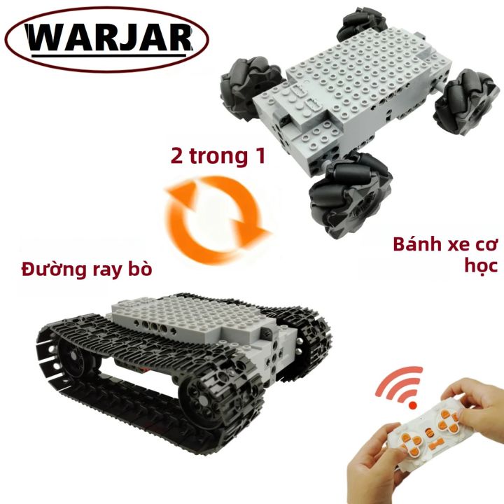 Khung Gầm Khối Xây Dựng Kỹ Thuật 2IN1 Đa Năng Với Bánh Xe Mecanum Điện ...
