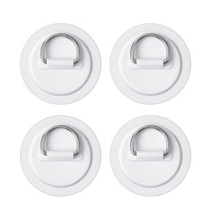 4pcs Surfboard PVC Patch Stainless Steel D Ring for Kayak Inflatable Boat Accessories