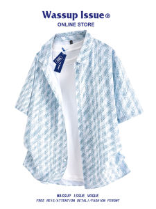 WASSUP ISSUE | Summer Hawaiian Work Style Short Sleeve Mens Shirt