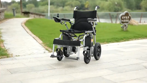 Foldable Lightweight Smart Electric Wheelchair Long Battery Life for Elderly Disabled | 20AH lead‑acid batteries