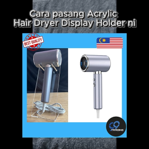 [Ready Stock !!] Acrylic Hair Dryer Display Stand 1 – Clear Holder for New Model Dryer