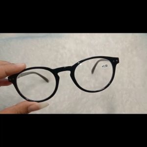 FREE BOX - Kacamata Plus (+) Rabun Dekat Dewasa Ukuran [ +100 s.d +3.00 ] Pria Wanita Frame Bulat Oval Hitam Kacamata Plus Untuk Orang Tua Kacamata Baca Jarak Dekat Super Fokus Trendy Model Kekinian Terbaru