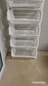 ตะกร้าผ้าทรงเหลี่ยม 4 ชั้น วัสดุพลาสติกอย่างดี แข็งแรง ทนทาน HA-24