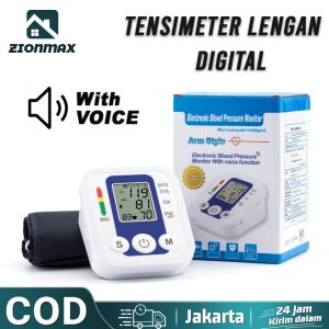 Tensimeter Digital Lcd Display Pengukur Tekanan Tensi Darah Portable Blood Pressure Elektrik