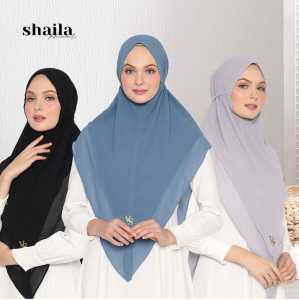 Khimar shaila valenshaqueen hijab bergo tali bahan ceruti babydoll premium jilbab non ped ikka memei