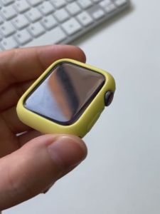 CNAGAIN Cover for Apple Watch 8 7 6 SE 5 4 3 2 1 Case for Smart Watch series Bumper 38Mm 40Mm 41Mm 42Mm 44Mm 45Mm Candy Color TPU Protector Ultra-thin Frame Band