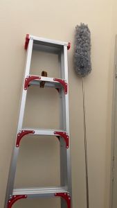 Ceiling Duster Microfibre Duster Mini Handy Mop 280cm Extendable Soft Microfiber Duster Extra Long Ceiling Feather Duster with Bendable Head Washable Buluh Ayam Panjang