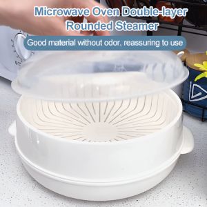 Square Steamer Rack Round Microwave Steamer Plastic Heated Kitchen Utensils Steamer Rack for Buns