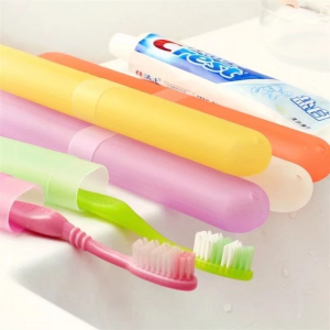 1pc Portable Toothbrush Storage Holder Handy Travel Size Friendly Easy To Carry Cover Dental Care TOOTHBRUSH CASE