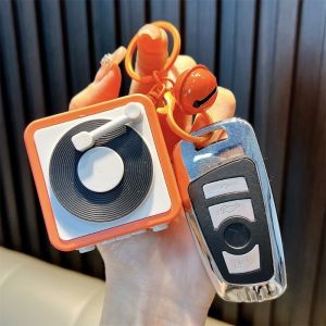 Mini Retro Recorder Keychain Can Record and Play Music Fun Music Box Pendant Personalized Couple Gift for Girlfriend