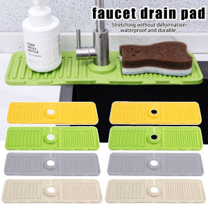 Vòi nước tấm lót ráo nước Silicone Vòi chậu Mat tấm chắn bùn bảo vệ thoát nước Pad Countertop Khay lưu trữ cho tiện ích nhà bếp