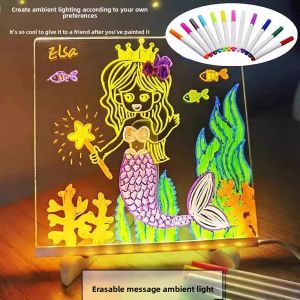 JIFANPAUL | Transparent LED Light-Up Erasable Childrens Drawing Board