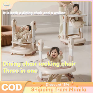 All-in-One Baby Chair Feeding Rocking & Walking Modes  Adjustable & Safe with Detachable Tray