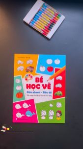 Sách Bé Học Vẽ Siêu Nhanh - Siêu Dễ Cho Trẻ Em - Cẩm Nang Cho Bé Tự Học Vẽ Mỗi Ngày Tặng Kèm Hộp Màu Sáp