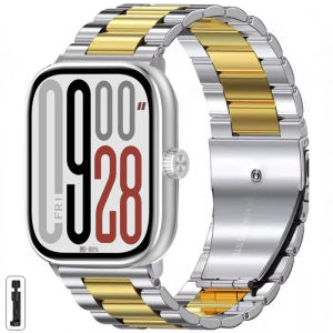 2026 Stainless steel Strap for Redmi Watch 6/5/4 Metal Bracelet Accessories for Xiaomi Mi Band 9 Pro/8 Pro Replaceable Wristband