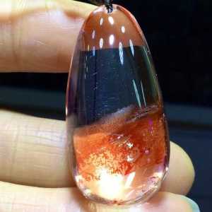 (ใหม่สินค้าอเมริกันประโยชน์พิเศษ) คริสตัลธรรมชาติคริสตัลสีเขียว Ghost จี้ ( )