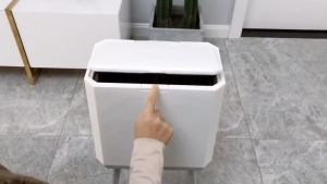 14L Trash Can Kitchen Dry Wet Sorting Recyclable Wastebasket Four-legged Multi-function Press Garbage Bin