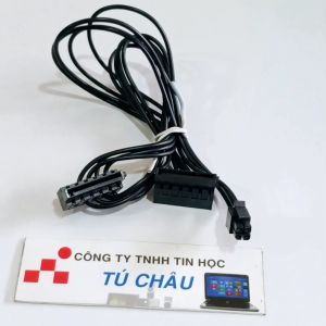 Cáp 4 Pin ra Sata / Mini 4 Pin ra 2 Sata (Cáp dài 45Cm - Mini 4 Pin (5mm x 5mm))