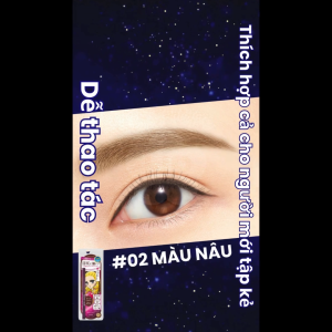 Bút Chì Gel Kẻ Mắt Siêu Chống Trôi Kissme Heroine Make Long Stay Sharp Gel Liner N 0.08G ( Màu Nâu 02 )