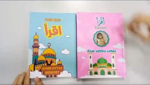 Custom Nama Dan Foto Full Color Buku Iqro Anak Milenial Kado Souvenir Hadiah Ulang Tahun - Istiqomah