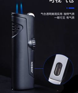 Jobon ZB-322 Double Jet Flame Lighter (Black)