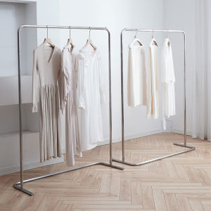 Clothing Store Display Stand Floor Stainless Steel Minimalist Display Womens Clothing Shelf Net Red Zhongdao Childrens Clothing Cloth Rack